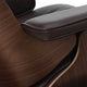 Vitra Eames Lounge Chair in Walnut Dark — studio, detail