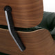 Vitra Eames Lounge Chair in Walnut Natural — studio, detail