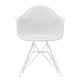 Vitra Eames Plastic Armchair RE DAR in 85 Cotton White RE / White Powder Coated — packshot, detail