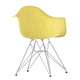 Vitra Eames Plastic Armchair RE DAR in 92 Citron RE / Chrome — packshot, detail