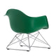 Vitra Eames Plastic Armchair RE LAR in 17 Emerald RE / Chrome — packshot, detail