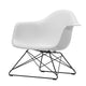 Vitra Eames Plastic Armchair RE LAR in 85 Cotton White RE / Basic Dark Powder Coated — packshot