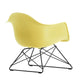 Vitra Eames Plastic Armchair RE LAR in 92 Citron RE / Basic Dark Powder Coated — packshot, detail
