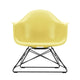 Vitra Eames Plastic Armchair RE LAR in 92 Citron RE / Basic Dark Powder Coated — packshot, detail