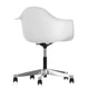 Vitra Eames Plastic Armchair RE PACC in 85 Cotton White RE / Chrome — packshot, detail