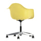 Vitra Eames Plastic Armchair RE PACC in 92 Citron RE / Chrome — packshot, detail