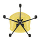Vitra Eames Plastic Armchair RE PACC in 92 Citron RE / Chrome — packshot, detail