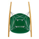 Vitra Eames Plastic Armchair RE RAR in 17 Emerald RE / Chrome / Golden Maple — packshot, detail