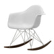 Vitra Eames Plastic Armchair RE RAR in 85 Cotton White RE / Chrome / Dark Maple — packshot