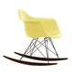 Vitra Eames Plastic Armchair RE RAR in 92 Citron RE / Basic Dark / Dark Maple — packshot, detail