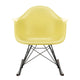 Vitra Eames Plastic Armchair RE RAR in 92 Citron RE / Basic Dark / Dark Maple — packshot, detail