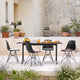 Vitra Eames Plastic Side Chair RE DSR — lifestyle, with Vitra Belleville Table