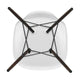 Vitra Eames Plastic Side Chair RE DSW in 85 Cotton White RE / Dark Maple — packshot, detail