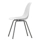 Vitra Eames Plastic Side Chair RE DSX in 85 Cotton White RE / Basic Dark Powder Coated — packshot