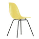 Vitra Eames Plastic Side Chair RE DSX in 92 Citron RE / Basic Dark Powder Coated — packshot, detail
