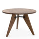 Vitra Guéridon Dining Table Round 105cm in American Walnut — packshot