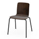 Vitra HAL Ply Tube Stackable in Dark Oak, basic dark base — packshot