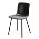 Vitra HAL RE Tube Chair in Deep Black, basic dark base — packshot