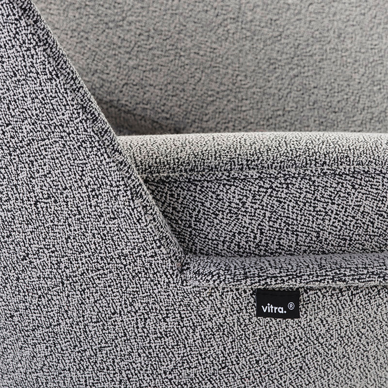 Vitra Heart Cone Chair in Cento Salt and Pepper — upholstery detail 2