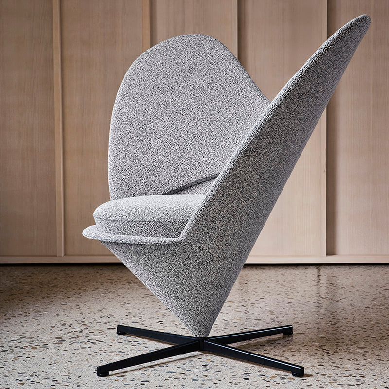 Vitra Heart Cone Chair in Cento Salt and Pepper — lifestyle view 1