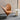 Vitra Heart Cone Chair in Leather Premium Cognac with Tabouret Métallique — lifestyle