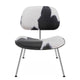 Vitra Eames Plywood Group LCM Calf's Skin Chair in Black Ash, Chrome — packshot, detail