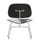Vitra Eames Plywood Group LCM Calf's Skin Chair in Black Ash, Chrome — packshot, detail