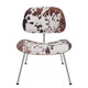 Vitra Eames Plywood Group LCM Calf's Skin Chair in Natural Ash, Chrome — packshot, detail