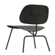Vitra Eames Plywood Group LCM Chair in Black Ash, Basic Dark — packshot, detail