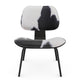 Vitra Eames Plywood Group LCW Calf's Skin Lounge Chair in Black Ash — packshot, detail