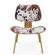 Vitra Eames Plywood Group LCW Calf's Skin Lounge Chair in Natural Ash — packshot, detail