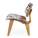 Vitra Eames Plywood Group LCW Calf's Skin Lounge Chair in Natural Ash — packshot, detail