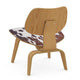 Vitra Eames Plywood Group LCW Calf's Skin Lounge Chair in Natural Ash — packshot, detail