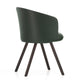 Vitra Mikado Armchair — packshot, wood base, detail