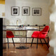 Vitra Noguchi Round Dining Table — lifestyle, with Organic Chair