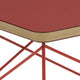 Vitra Eames LTR Occasional Table in Dark Brick Linoleum / Classic Red — packshot, detail