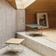 Vitra Eames LTR Occasional Table in Jade Linoleum / Sea Foam Green and Chestnut / White — lifestyle