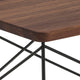 Vitra Eames LTR Occasional Table in Walnut / Basic Dark — packshot, detail