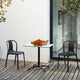 Vitra Bistro Table Outdoor Rectangular — lifestyle, outdoor, with Vitra Belleville Chair