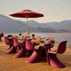 Vitra Panton Chair with Belleville Table — lifestyle, outdoor