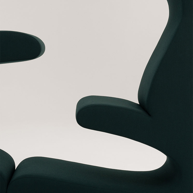 Vitra Living Tower by Verner Panton — close-up detail of upholstered seating niche