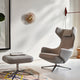 Vitra Popsicle Wall Clock in Walnut — lifestyle, living room