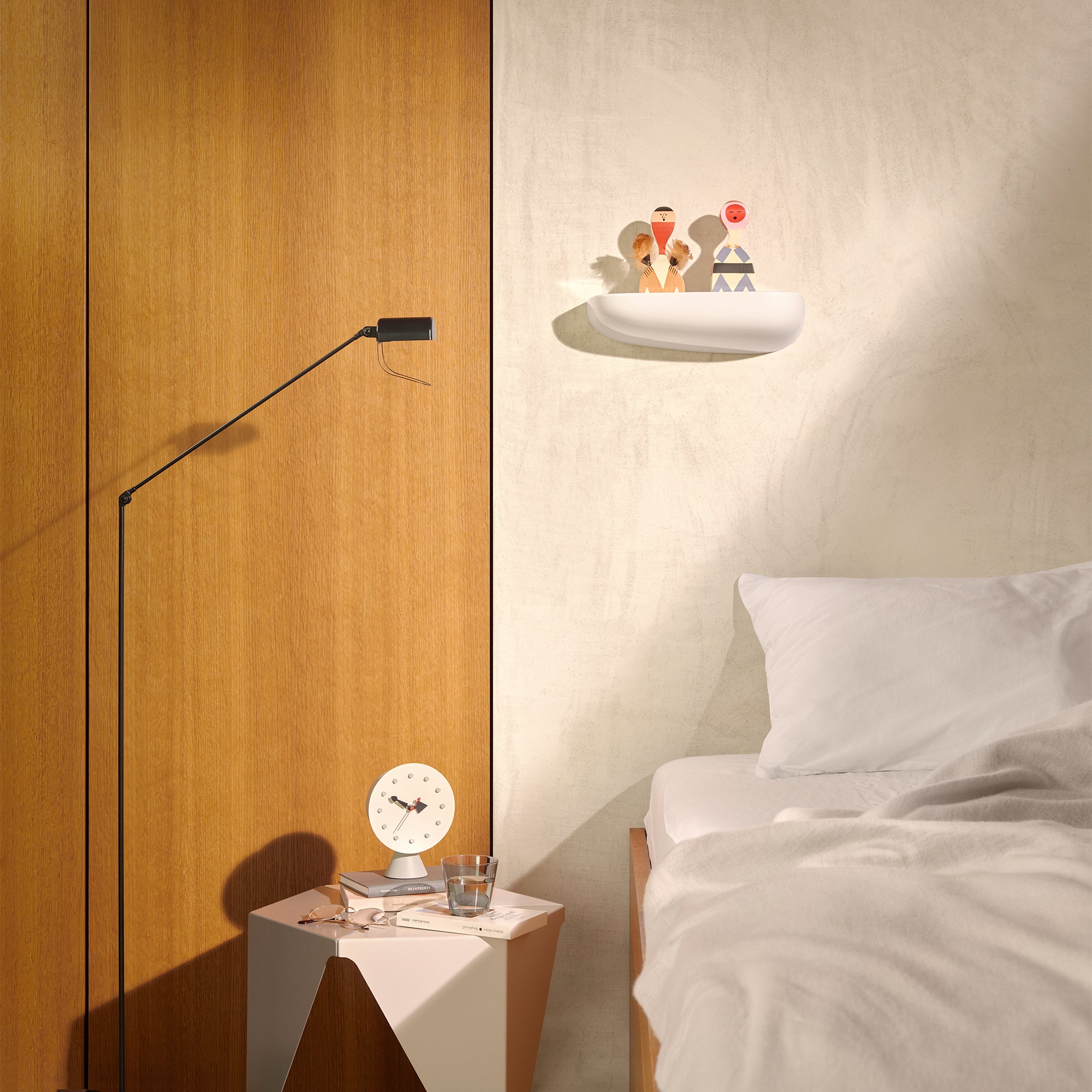 Vitra Corniches with Prismatic Table, Wooden Doll, Cone and Clock — lifestyle