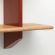 Vitra Rayonnage Mural Bookcase in Japanese Red / Natural Oak — packshot, detail