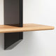 Vitra Rayonnage Mural Bookcase in Deep Black / Natural Oak — packshot, detail