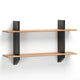 Vitra Rayonnage Mural Bookcase in Deep Black / Natural Oak — packshot, detail