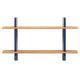 Vitra Rayonnage Mural Bookcase in Prouvé Bleu Marcoule / Natural Oak — packshot