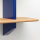Vitra Rayonnage Mural Bookcase in Prouvé Bleu Marcoule / Natural Oak — packshot, detail