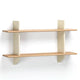 Vitra Rayonnage Mural Bookcase in Prouvé Blanc Colombe Ecru / Natural Oak — packshot, detail