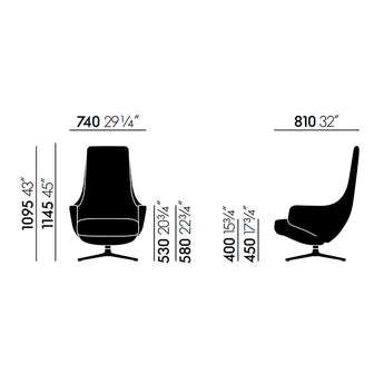 Vitra Repos Lounge Chair & Panchina